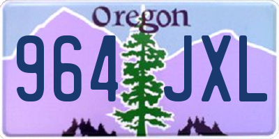 OR license plate 964JXL