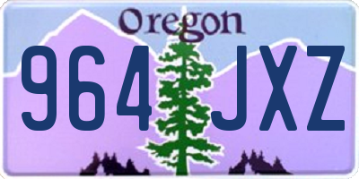 OR license plate 964JXZ