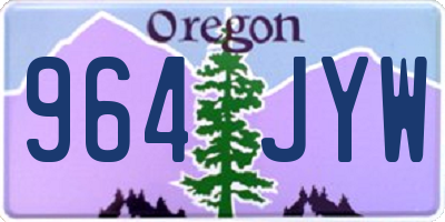 OR license plate 964JYW