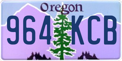 OR license plate 964KCB