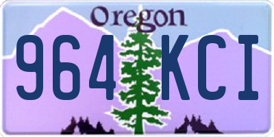 OR license plate 964KCI