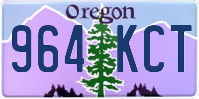 OR license plate 964KCT