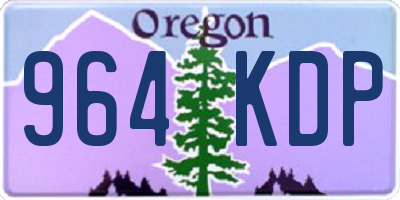 OR license plate 964KDP