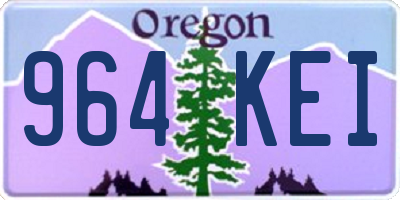 OR license plate 964KEI