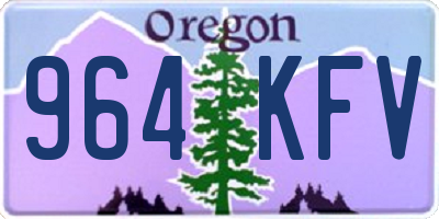 OR license plate 964KFV