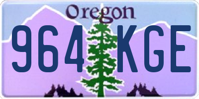 OR license plate 964KGE