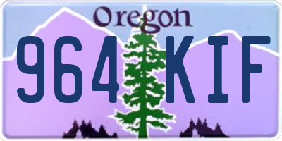 OR license plate 964KIF