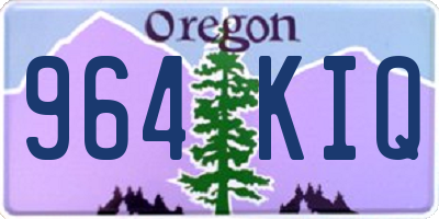 OR license plate 964KIQ