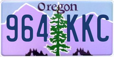OR license plate 964KKC
