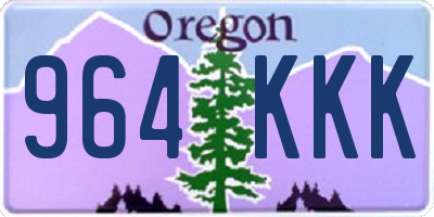 OR license plate 964KKK