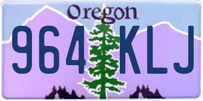 OR license plate 964KLJ