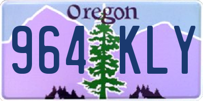 OR license plate 964KLY
