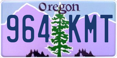 OR license plate 964KMT