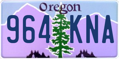 OR license plate 964KNA