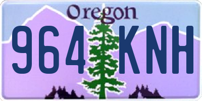 OR license plate 964KNH