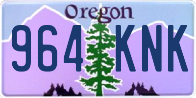 OR license plate 964KNK