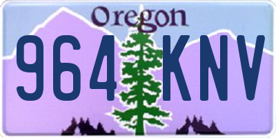 OR license plate 964KNV