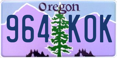 OR license plate 964KOK