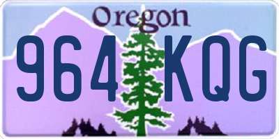 OR license plate 964KQG