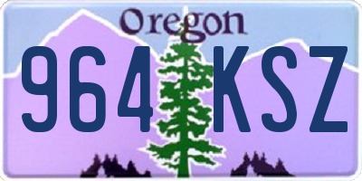 OR license plate 964KSZ