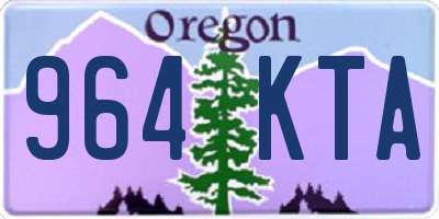 OR license plate 964KTA