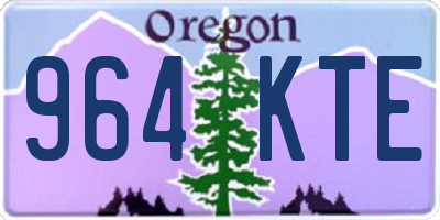 OR license plate 964KTE