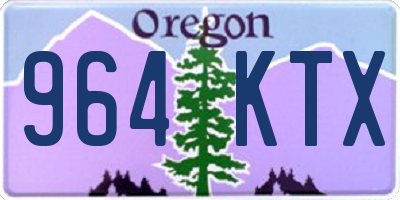 OR license plate 964KTX