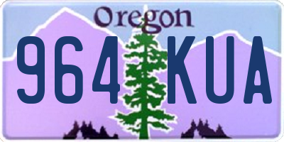 OR license plate 964KUA