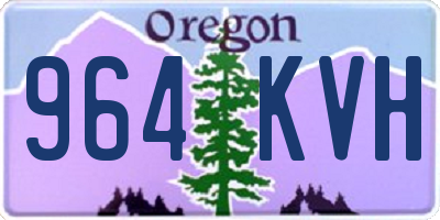 OR license plate 964KVH