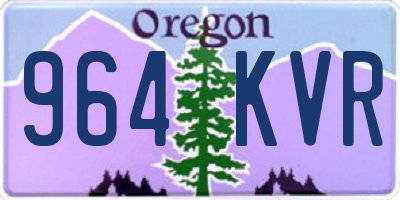 OR license plate 964KVR