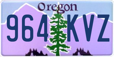 OR license plate 964KVZ