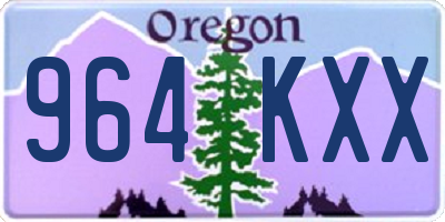 OR license plate 964KXX