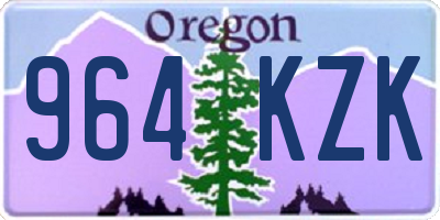 OR license plate 964KZK