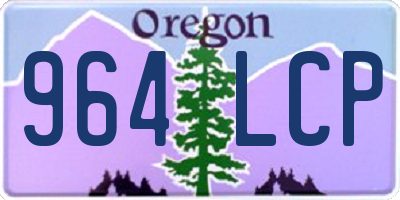 OR license plate 964LCP