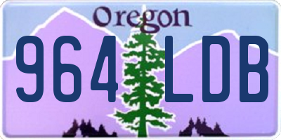 OR license plate 964LDB
