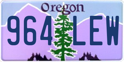 OR license plate 964LEW