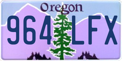 OR license plate 964LFX