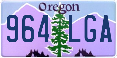 OR license plate 964LGA