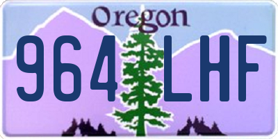 OR license plate 964LHF
