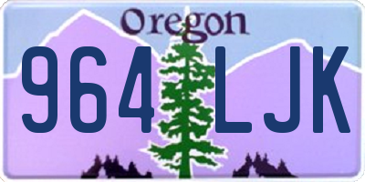 OR license plate 964LJK