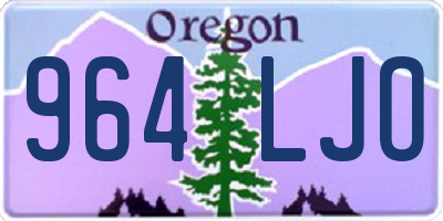 OR license plate 964LJO