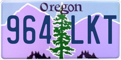 OR license plate 964LKT