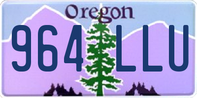 OR license plate 964LLU