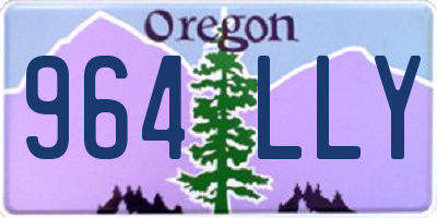 OR license plate 964LLY