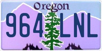 OR license plate 964LNL