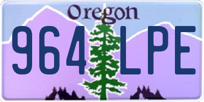 OR license plate 964LPE