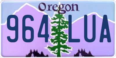 OR license plate 964LUA