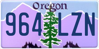 OR license plate 964LZN