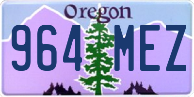 OR license plate 964MEZ
