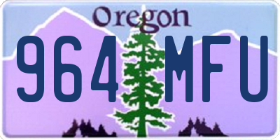 OR license plate 964MFU
